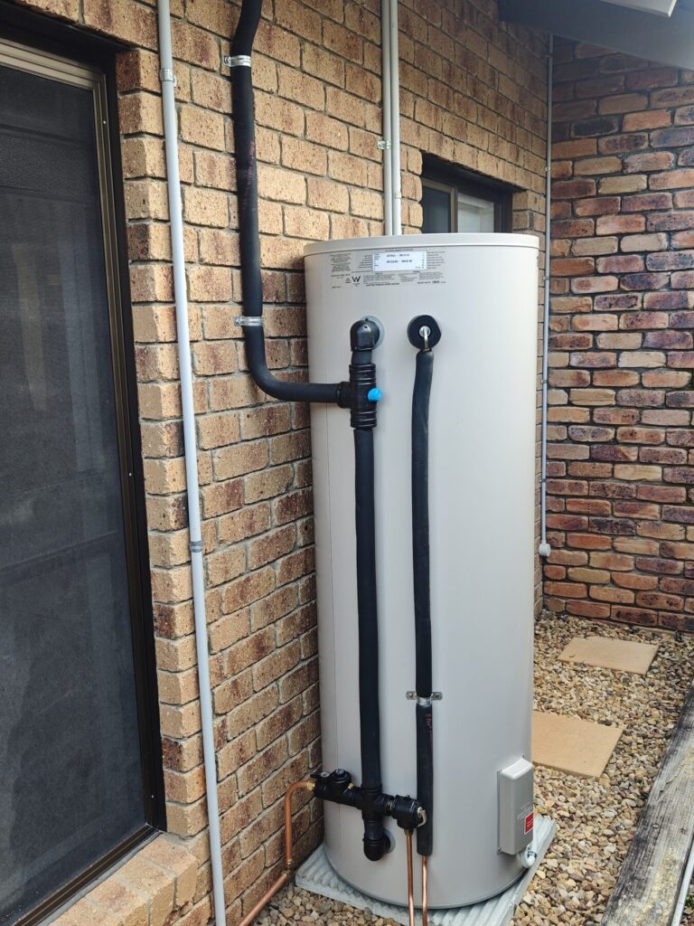 Hot water system project 01 by Maxwell Plumbing and Electrical